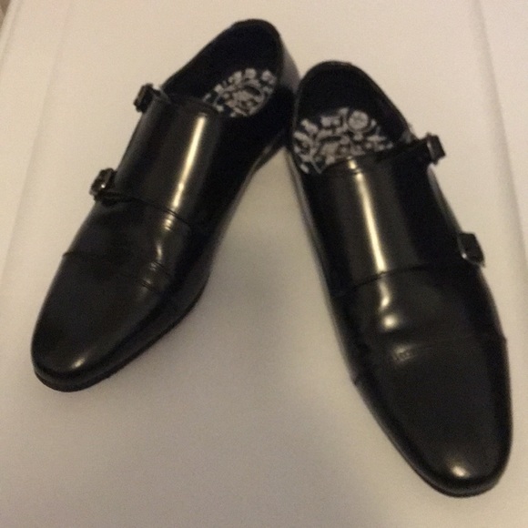 Walk London Double Buckle Monk Strap Shoes - Picture 3 of 7